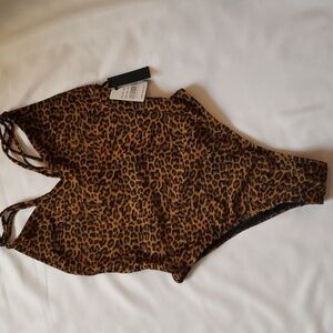 Kendall & Kylie, NWT,  Leopard Print Bathing Suit
